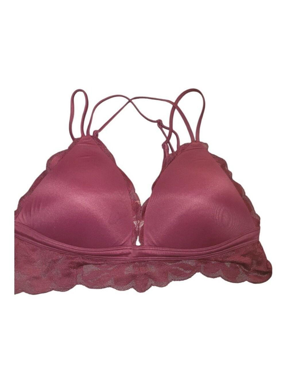 Pink Victoria's Secret Lace Push Up Bralette L